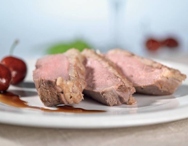 Entenbrust mit Kirschbalsamico Entenbrust mit Kirschbalsamico