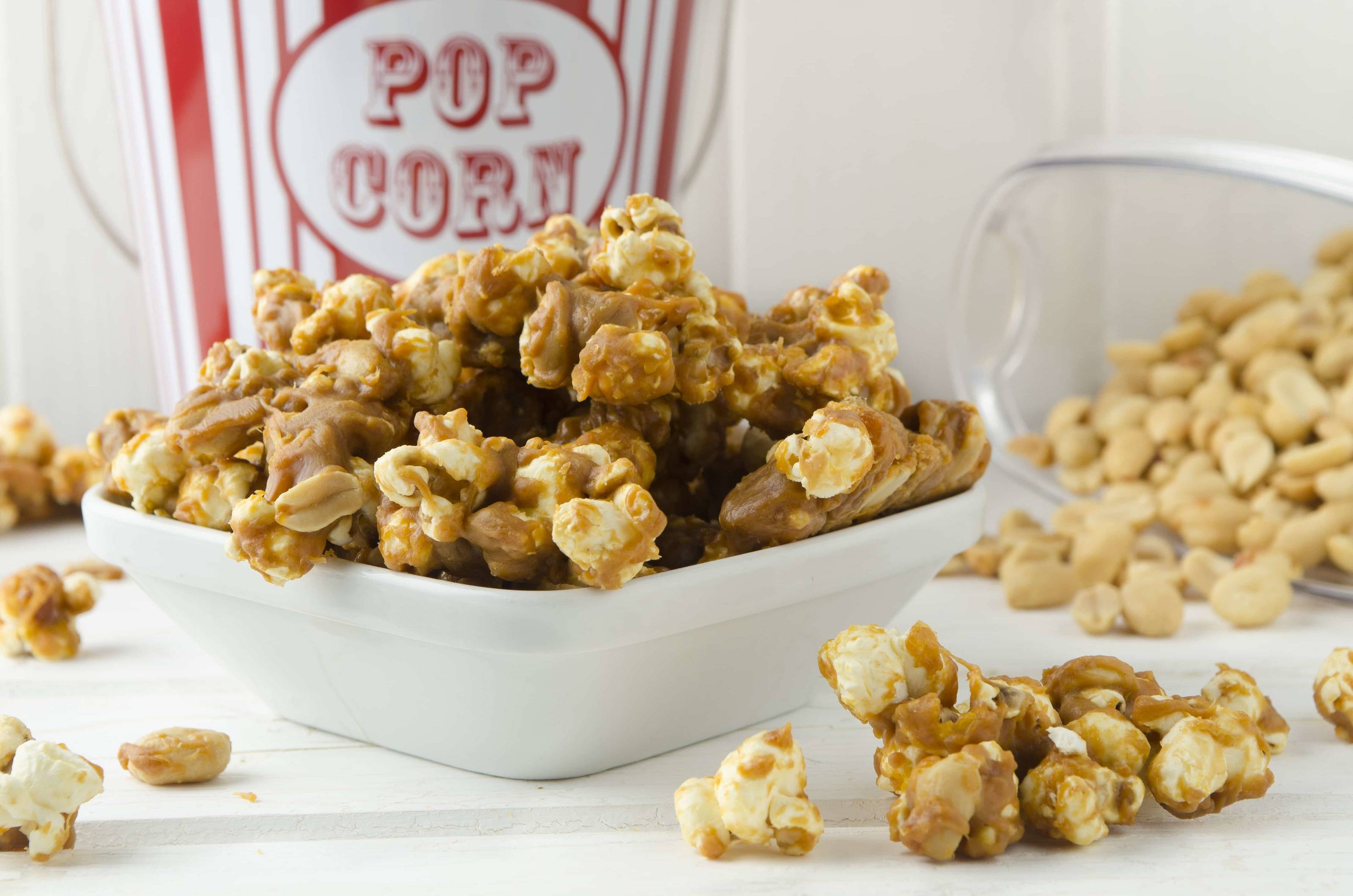 Erdnuss-Karamell-Popcorn