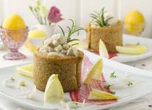 Hühnerragout im Brotteig Hühnerragout im Brotteig