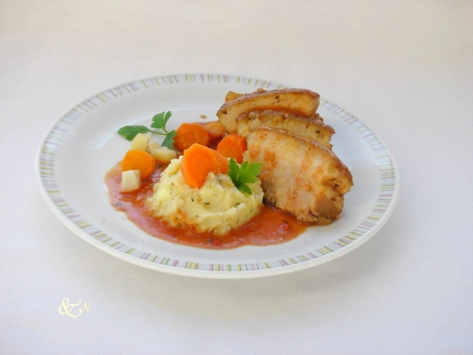 Zander auf Wurzelgemüse mit Cremespinat und Basmatireis Rezept ...