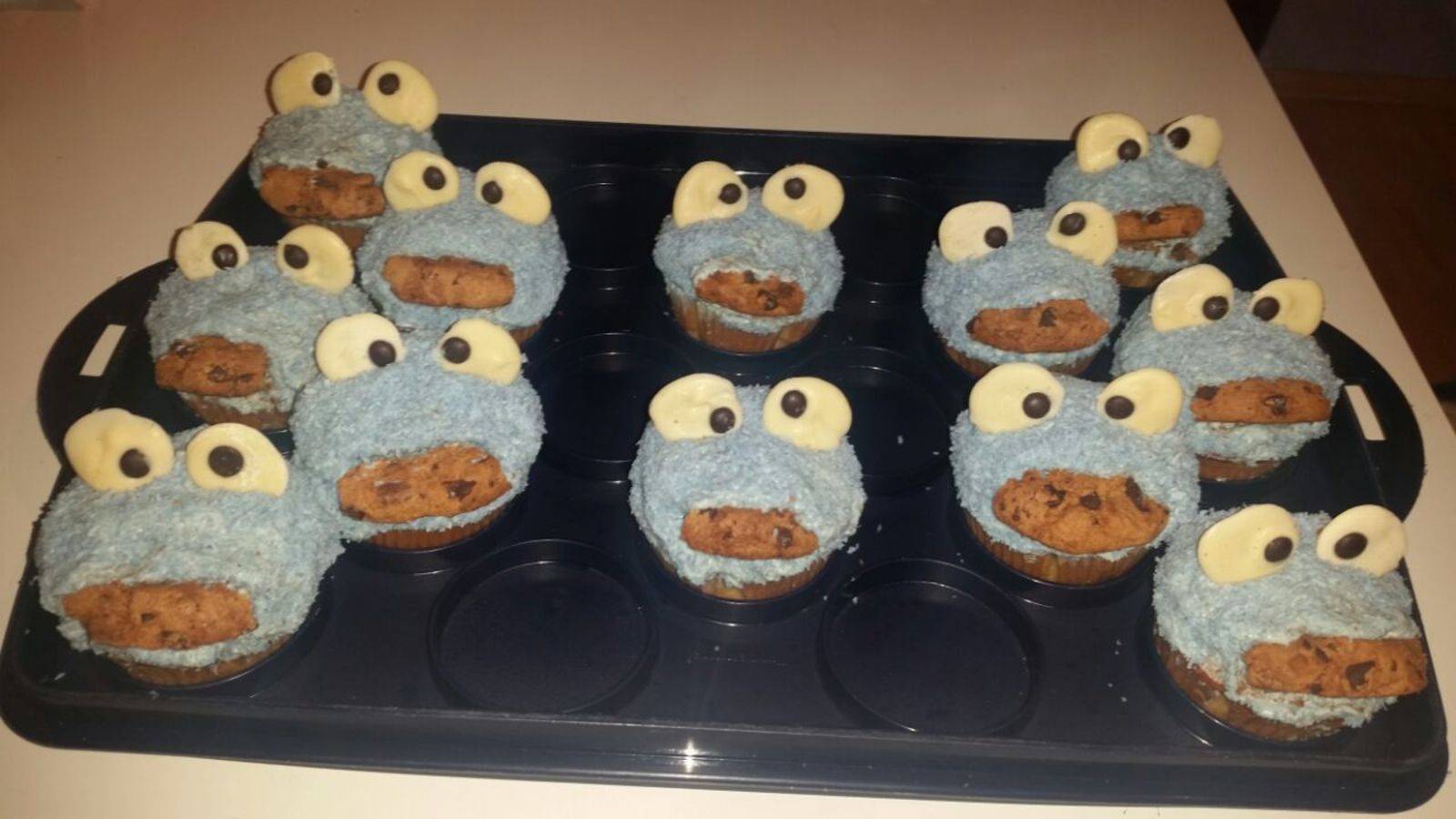 Krümelmonster-Cupcakes Rezept - ichkoche.at