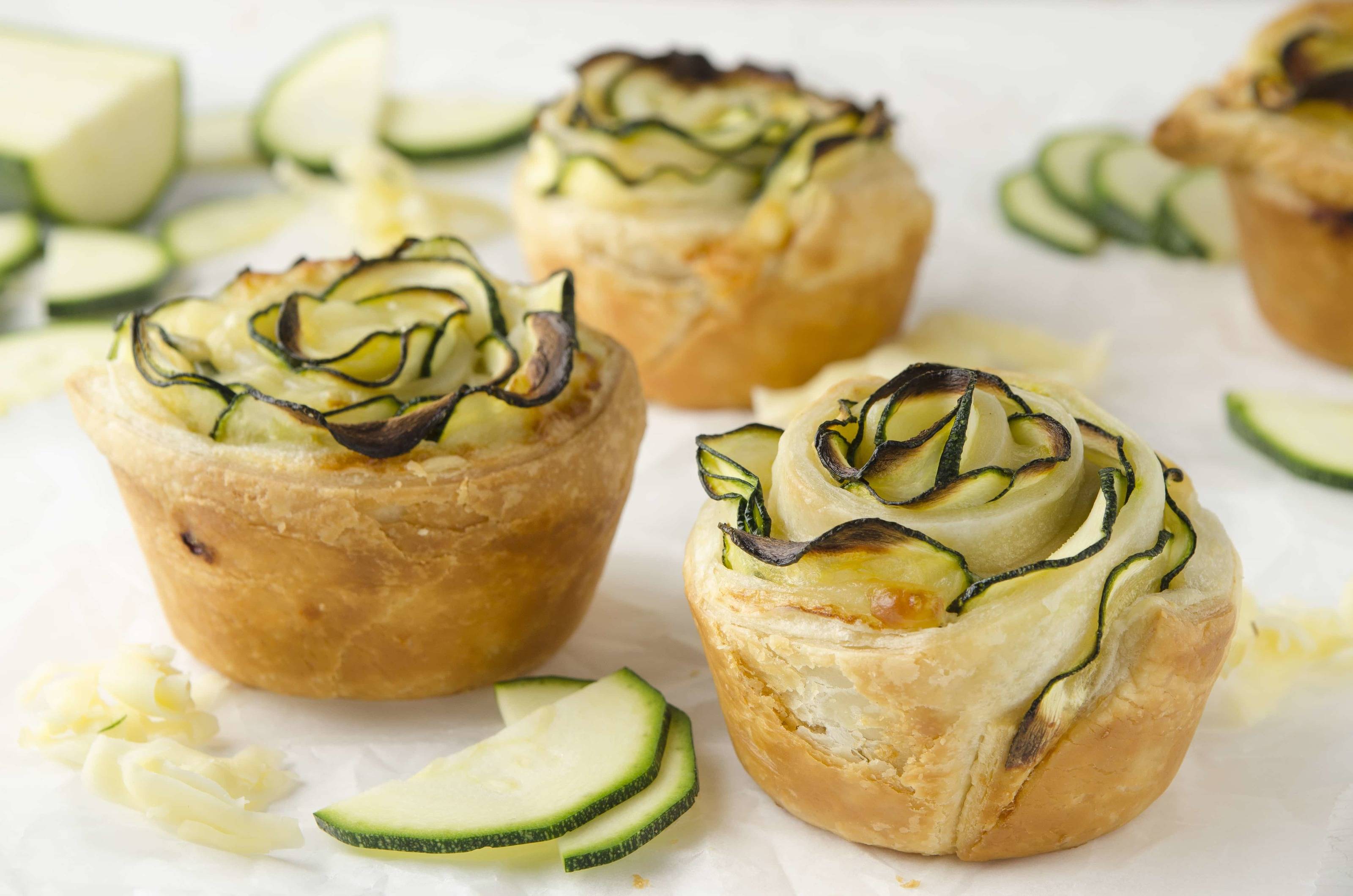 Zucchini-Käse-Rosen Rezept - ichkoche.ch