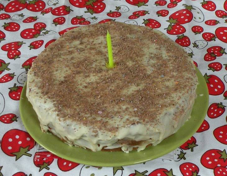 Bananenkuchen mit Schokoglasur Bananenkuchen mit Schokoglasur