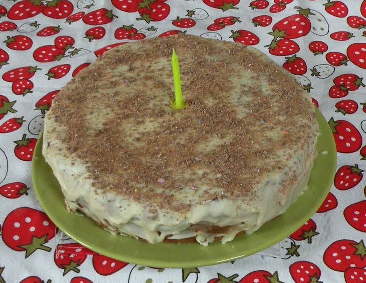 Bananenkuchen mit Schokoglasur