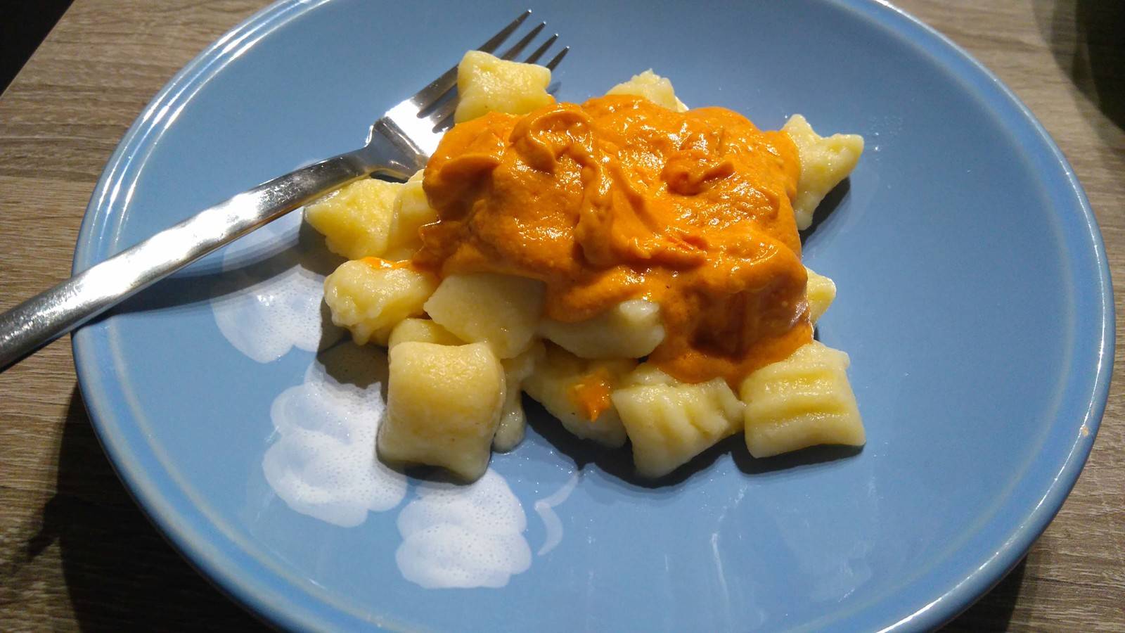 Gnocchi mit scharfer Shrimps-Soße