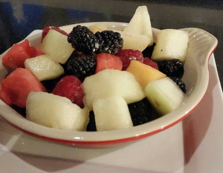 Fruchtsalat mit Wassermelone