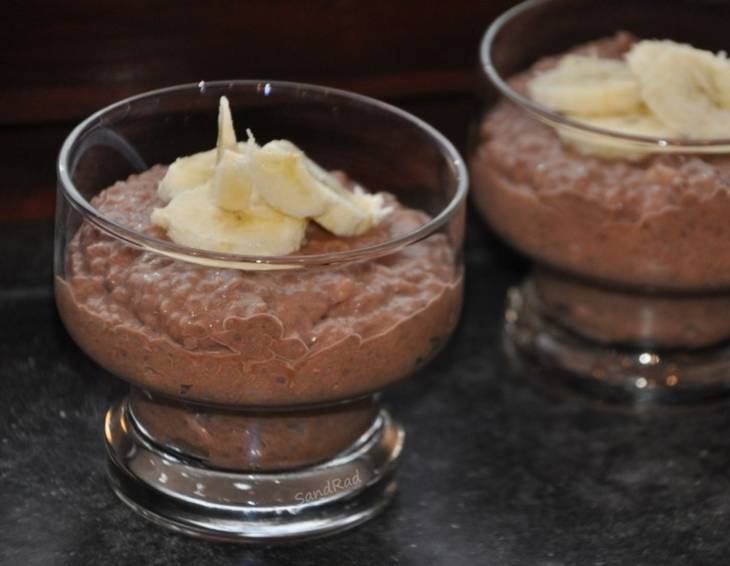 Chia-Bananen-Schoko-Pudding