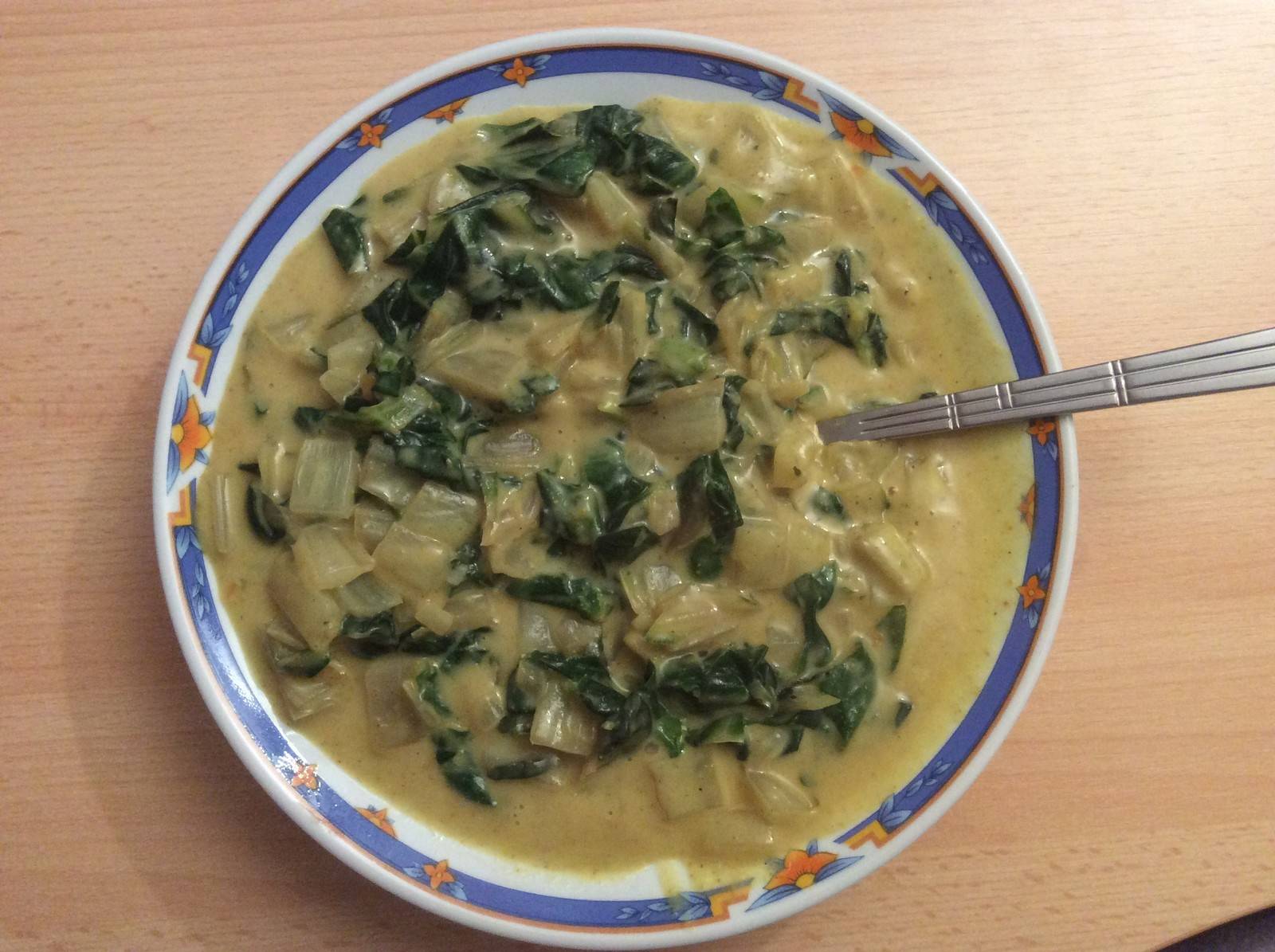 Mangoldragout mit Curry
