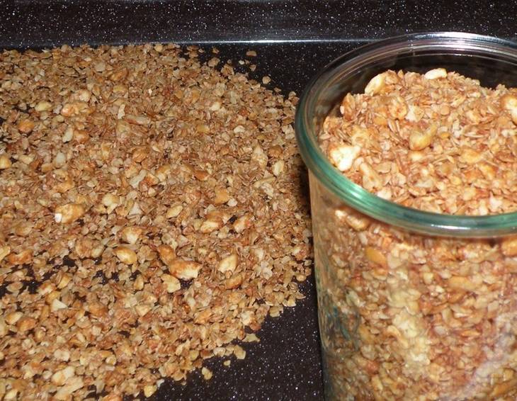 Mandelgranola ohne Zucker Mandelgranola ohne Zucker