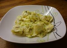 Tortellini in Lauch-Oberssauce