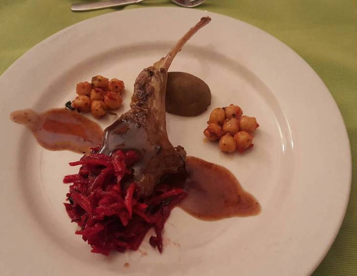 Lammkotelett mit Rote-Rüben-Salat