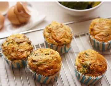 Spinatmuffins mit Eierschwammerl Spinatmuffins mit Eierschwammerl