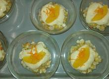 Pastinaken-Orangencreme mit Früchteragout Pastinaken-Orangencreme mit Früchteragout