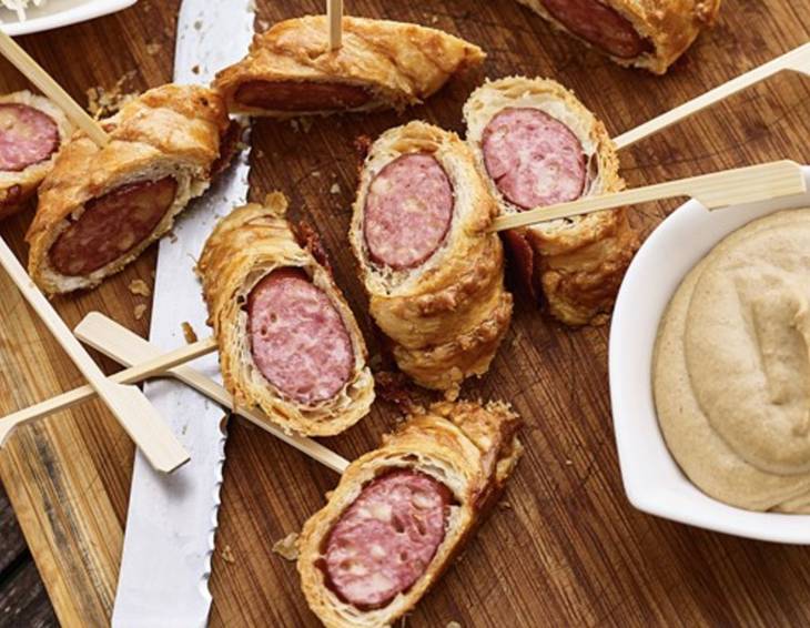Grillwurst im Schlafrock Grillwurst im Schlafrock