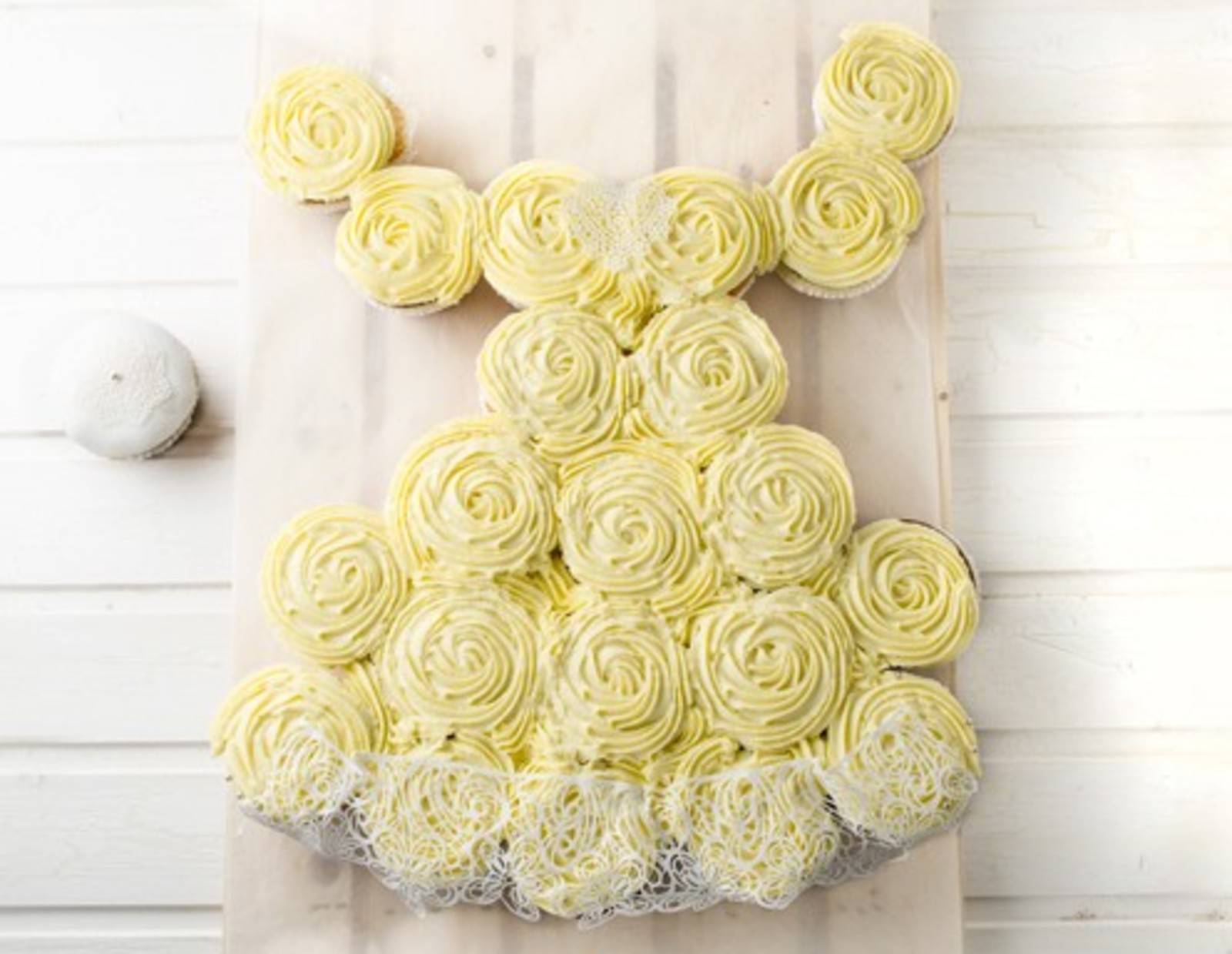 Cupcake-Hochzeitskleid Rezept