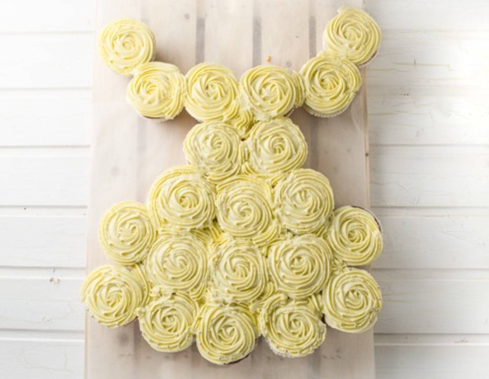 Cupcake-Hochzeitskleid Rezept
