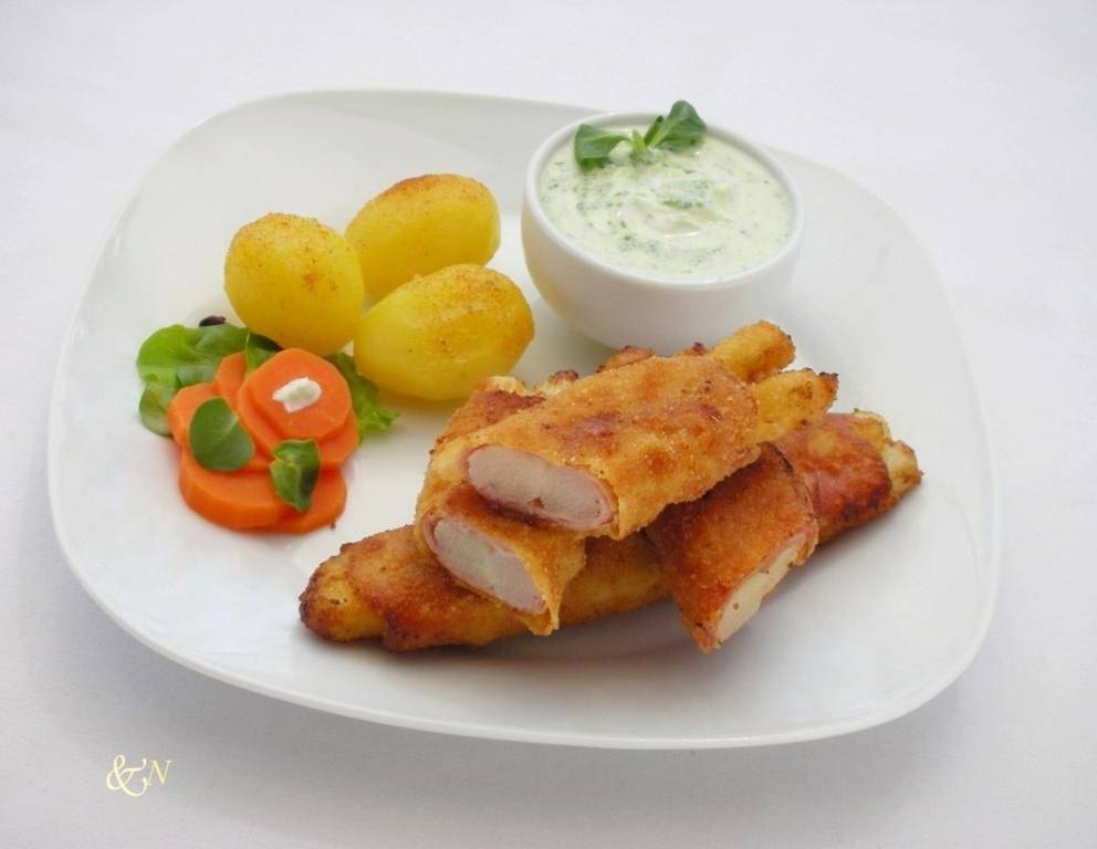 Panierte Spargelpäckchen Panierte Spargelpäckchen