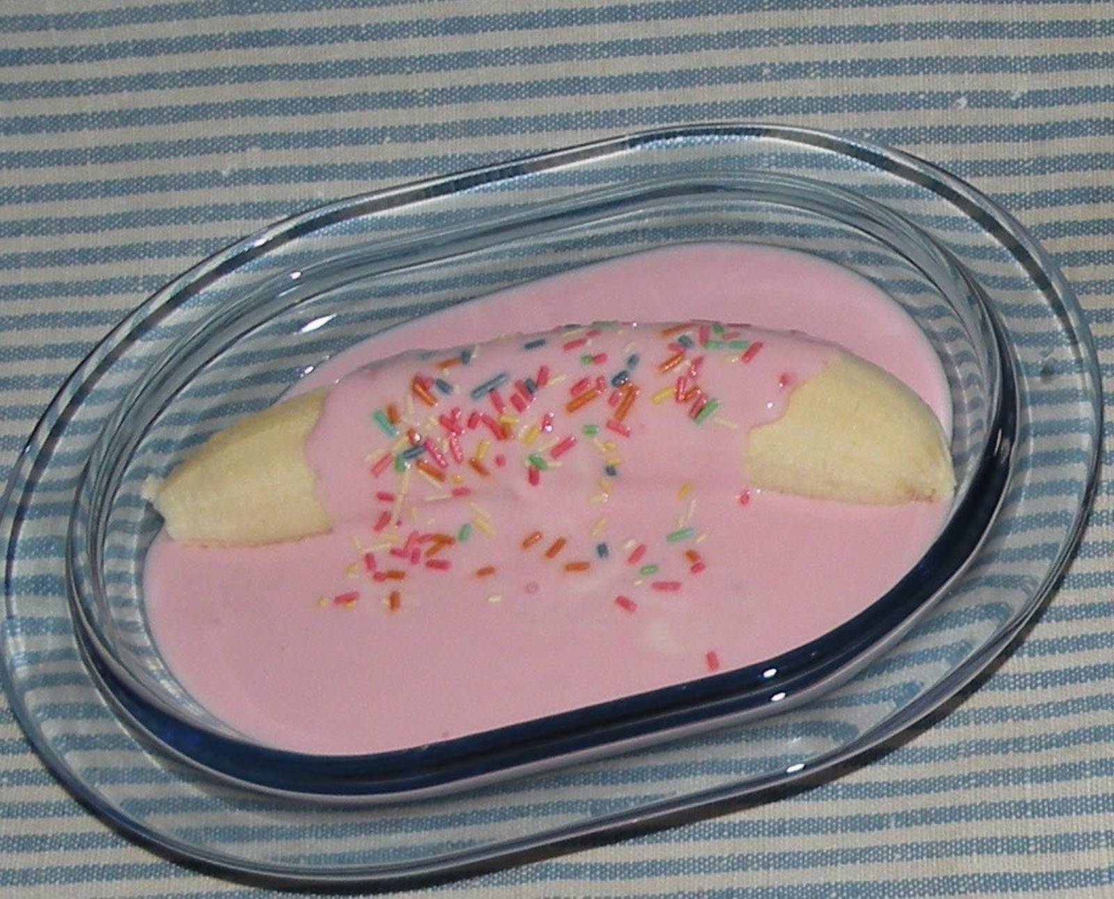 Himbeer-Banane Dessert