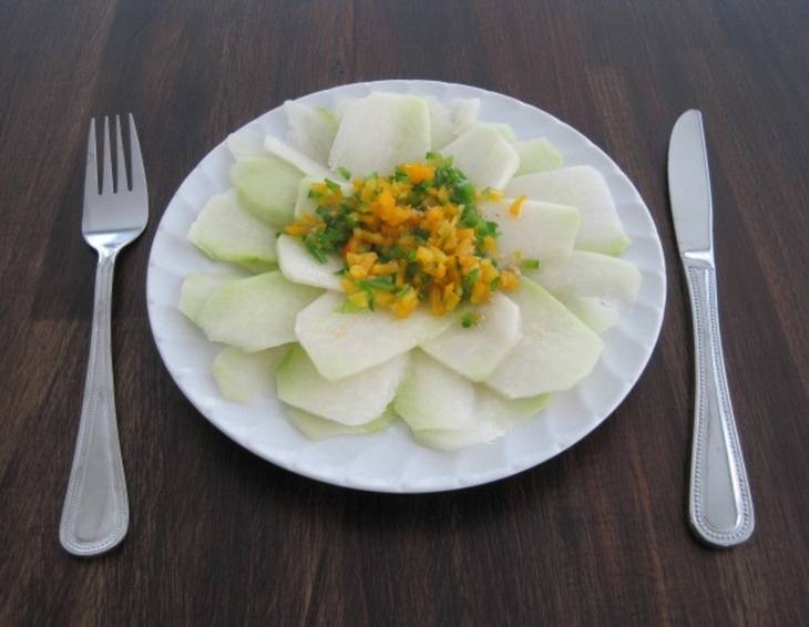 Kohlrabi-Carpaccio Kohlrabi-Carpaccio