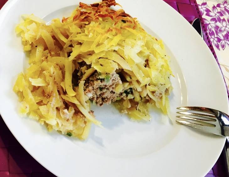 Fleisch-Kräuter-Pflanzerl im Erdäpfelmantel Fleisch-Kräuter-Pflanzerl im Erdäpfelmantel