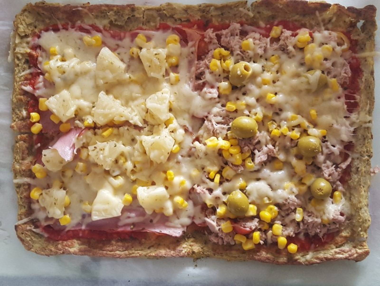 Pizzateig aus Karfiol Rezept - ichkoche.de Pizzateig aus Karfiol Rezept - ichkoche.de