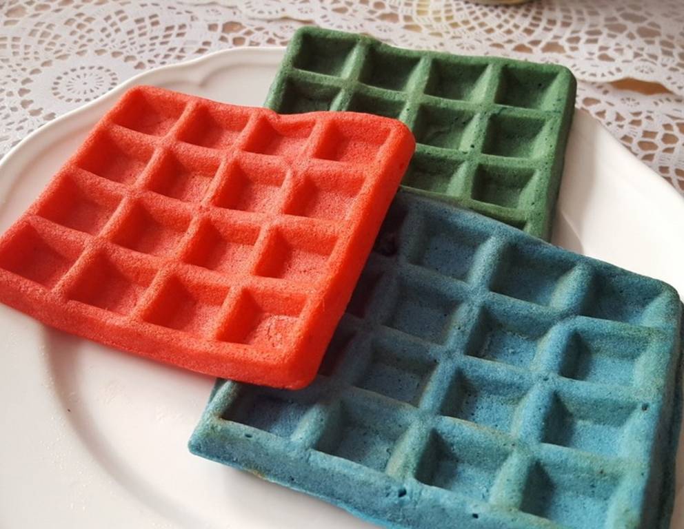 Bunte Waffeln Bunte Waffeln