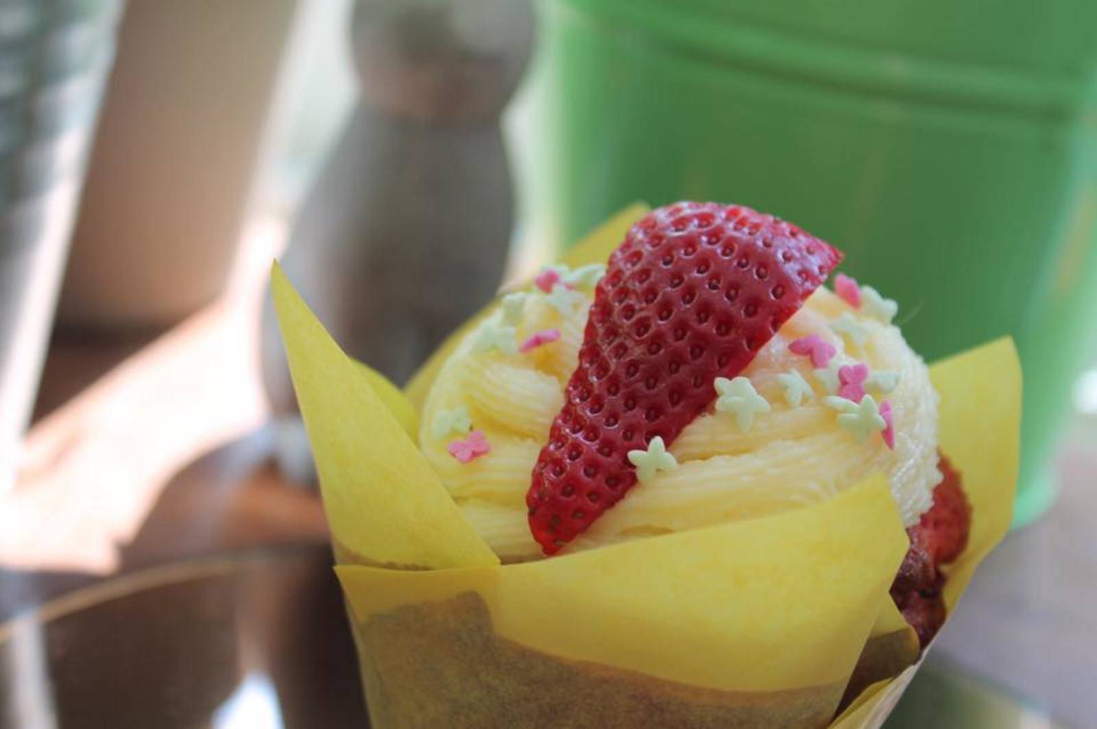 Erdbeer-Cupcakes Rezept - ichkoche.ch