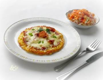 Überbackene Kartoffelrösti mit Salami Überbackene Kartoffelrösti mit Salami