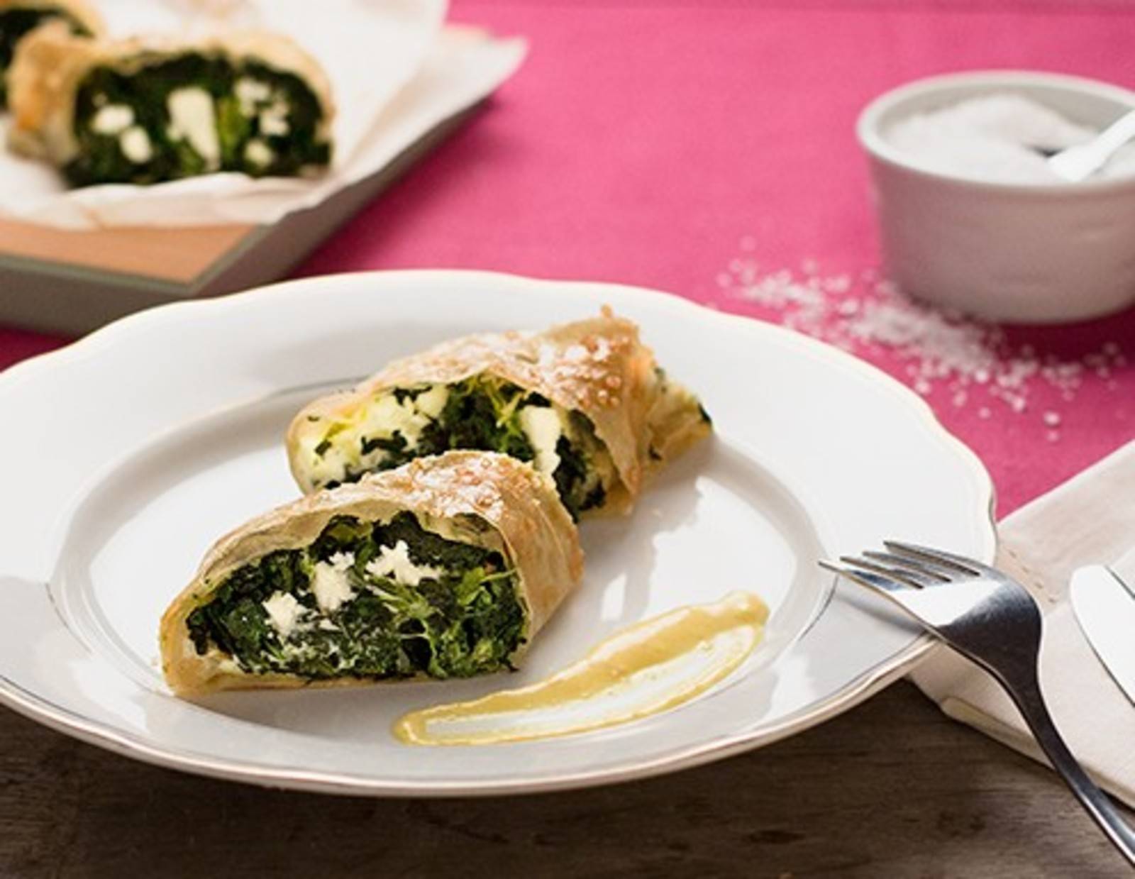 Spinat Schafkäse Strudel Rezept