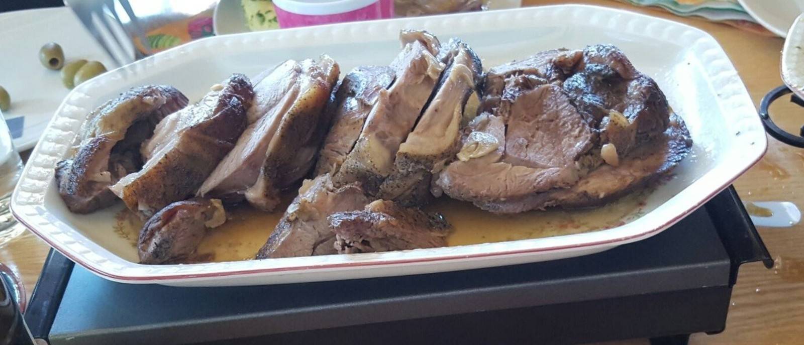 Lammbraten mit Erdäpfel
