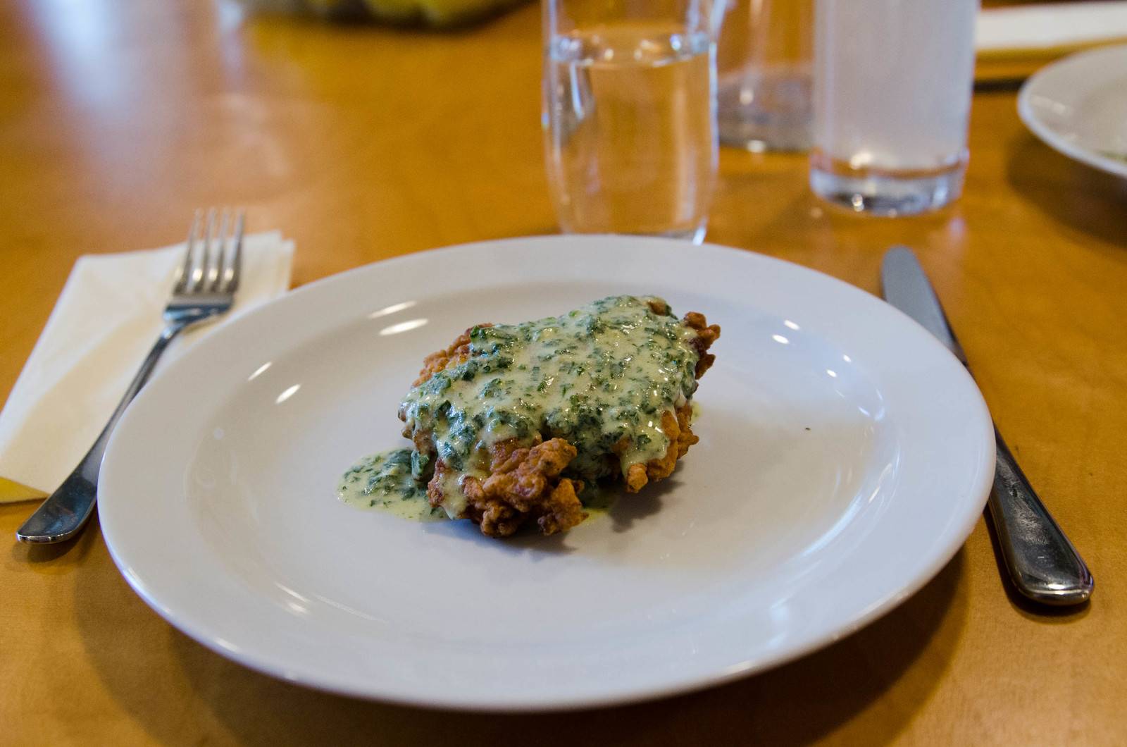 Fischlaibchen mit Haferflocken