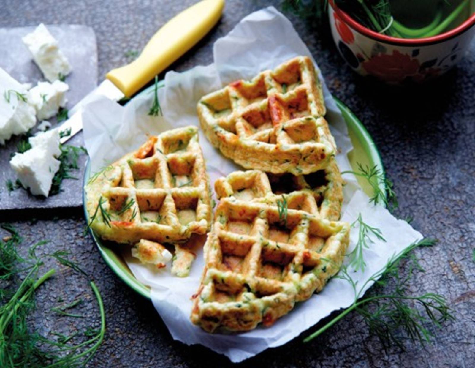 Zucchini-Waffeln Rezept