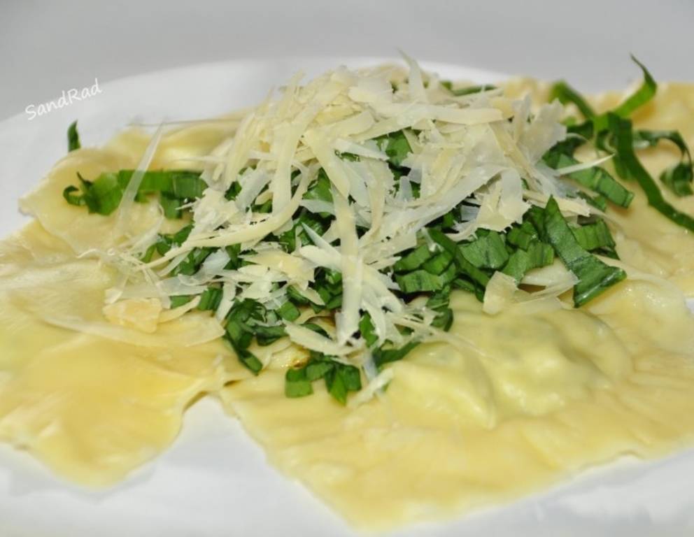 Ravioli mit Bärlauch-Topfen-Fülle Ravioli mit Bärlauch-Topfen-Fülle