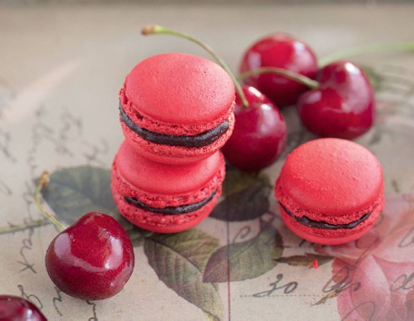 Macarons mit Kirsch-Ganache Rezept - ichkoche.at Macarons mit Kirsch-Ganache Rezept - ichkoche.at