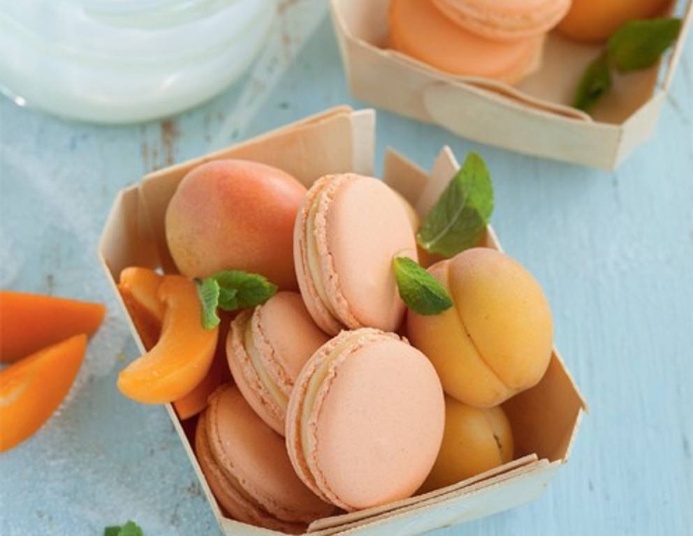 Marillen-Joghurt-Macarons Marillen-Joghurt-Macarons