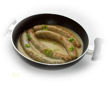 Bratwurst in Biersauce Bratwurst in Biersauce