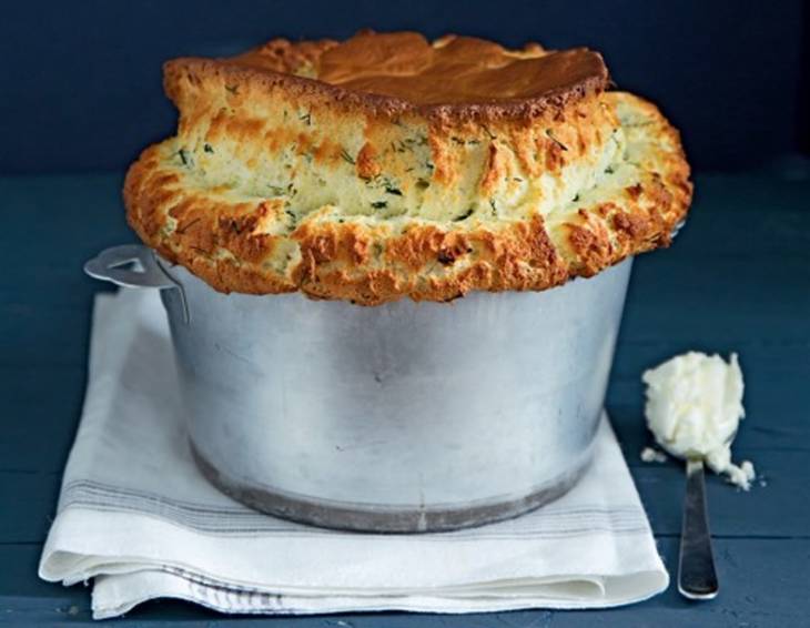 Räucherlachssoufflé mit Frischkäse