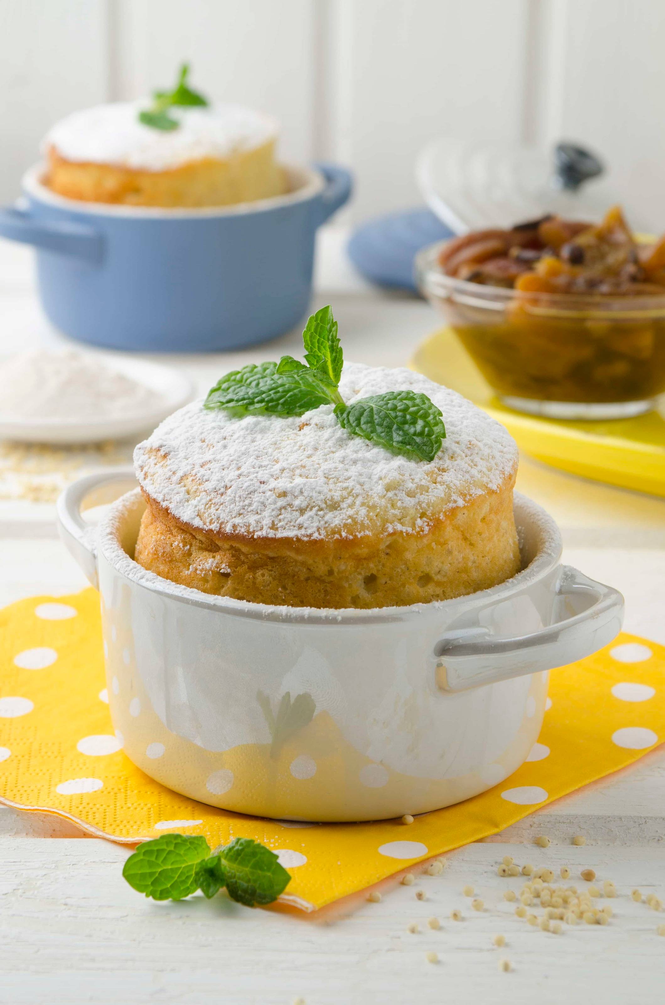 Hirse-Topfen-Auflauf mit marinierten Marillen Rezept - ichkoche.de Hirse-Topfen-Auflauf mit marinierten Marillen Rezept - ichkoche.de