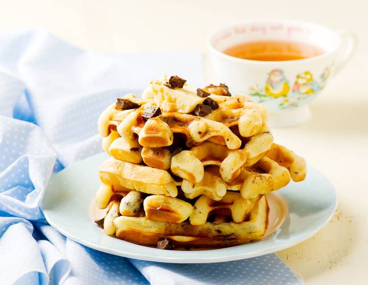 Schoko-Karamell-Waffeln Schoko-Karamell-Waffeln