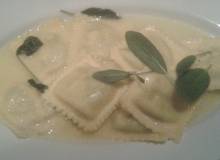 Lachsravioli in Oberssauce Lachsravioli in Oberssauce