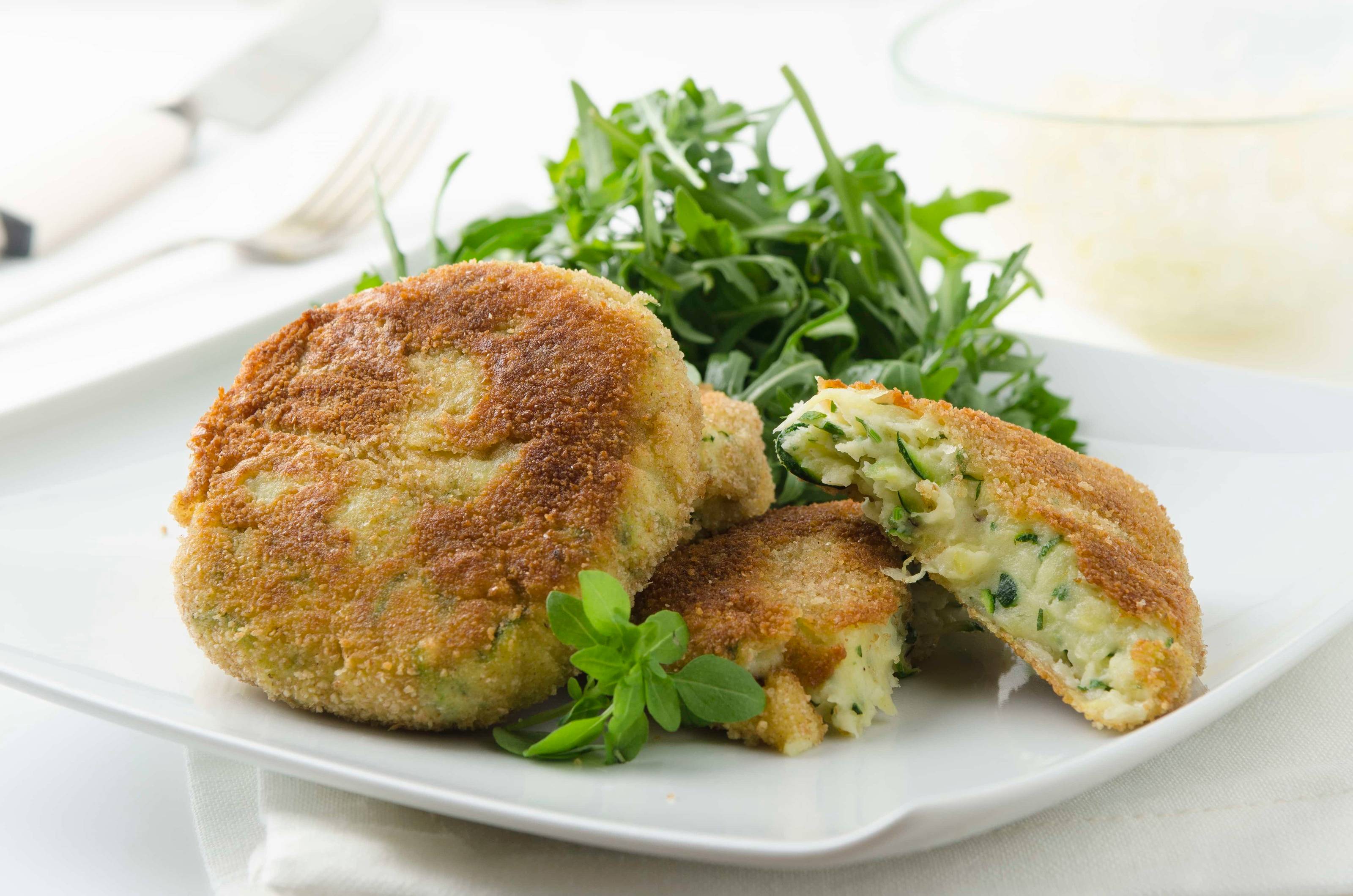 Erdäpfel-Zucchini-Laibchen Rezept