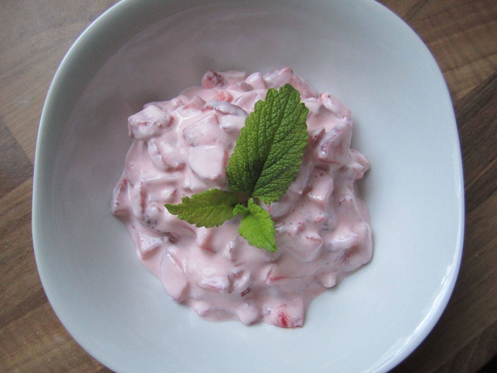 Erdbeeren mit Rahm