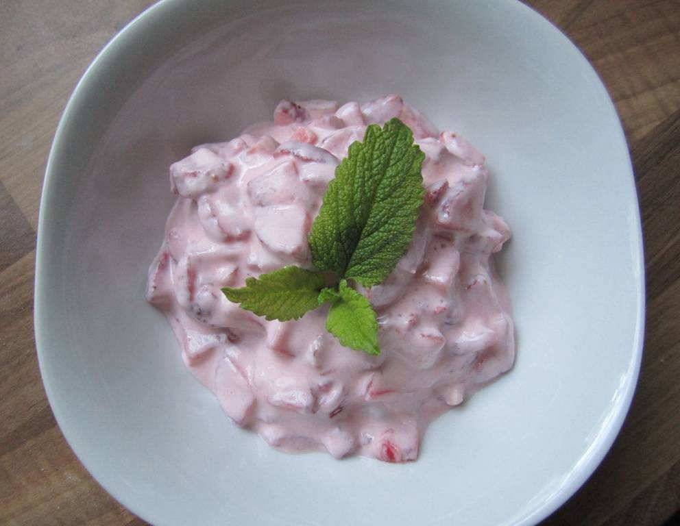 Erdbeeren mit Rahm Erdbeeren mit Rahm