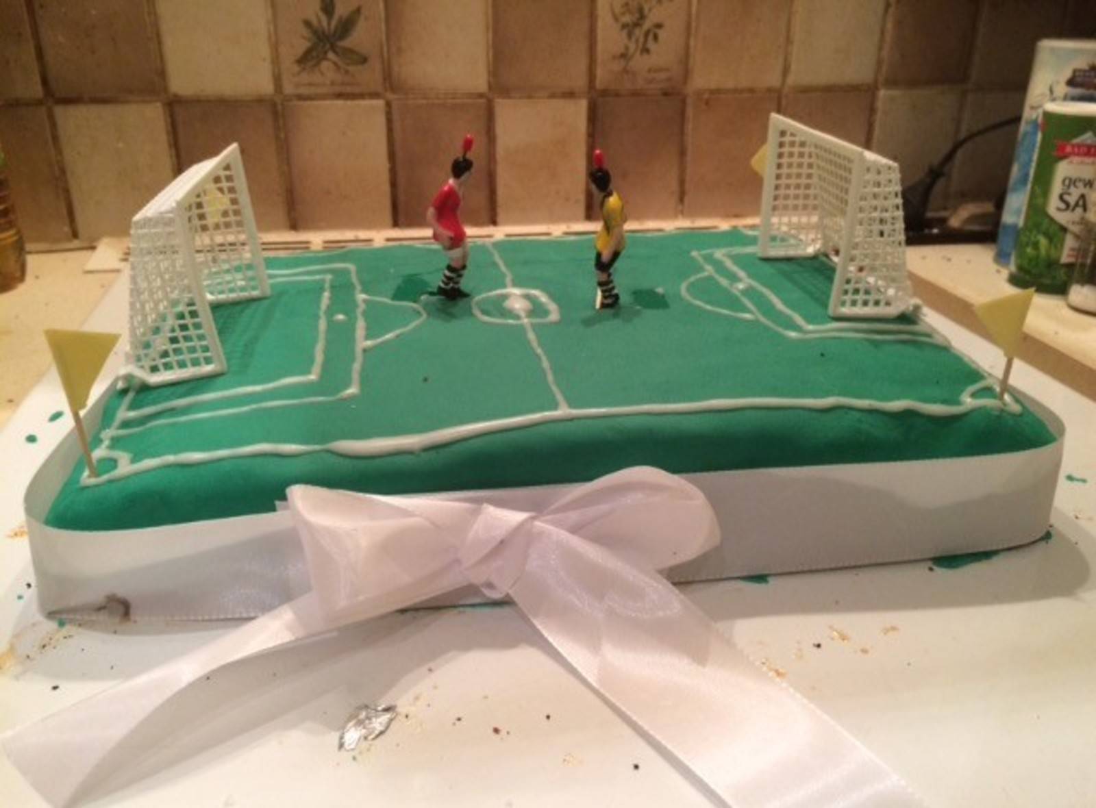 Fußballfeld Torte