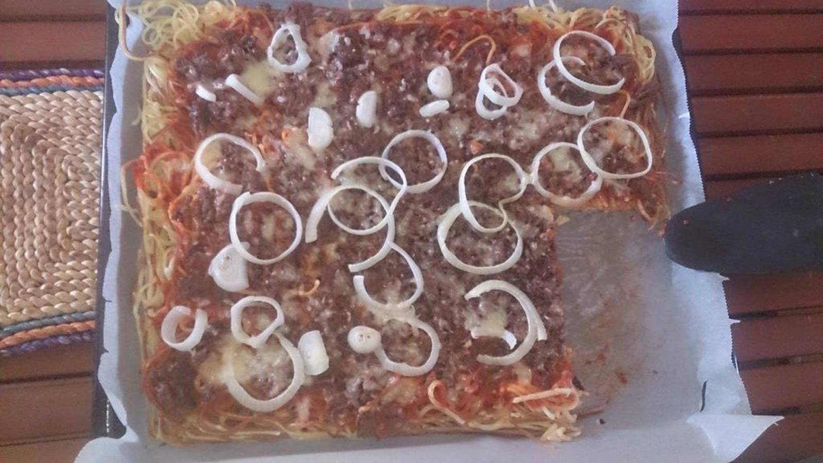 Spaghetti-Pizza