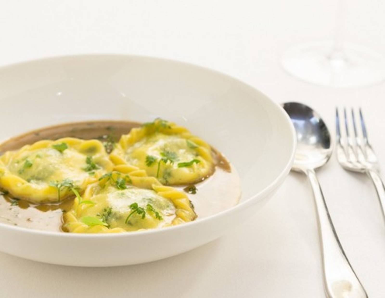 Frischkäseravioli mit Kaffee-Gewürznage Rezept