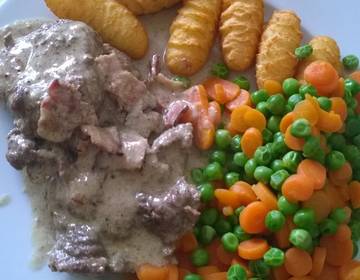 Rehschnitzel in Oberssauce Rehschnitzel in Oberssauce