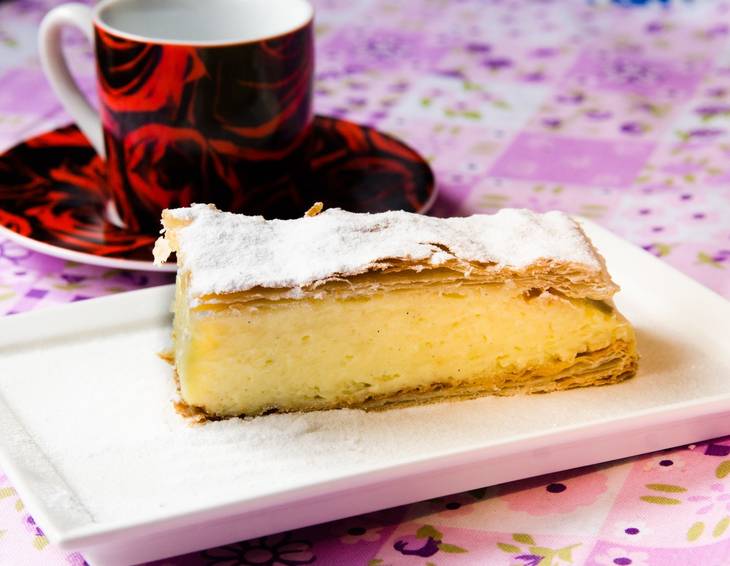 Vanillepuddingcremeschnitten Vanillepuddingcremeschnitten