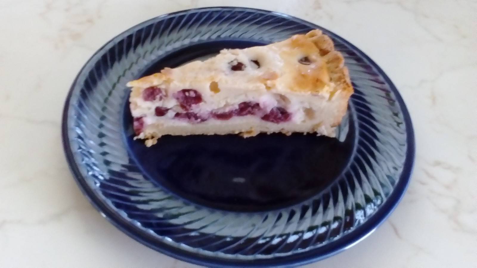 Topfenkuchen mit Mürbteigboden