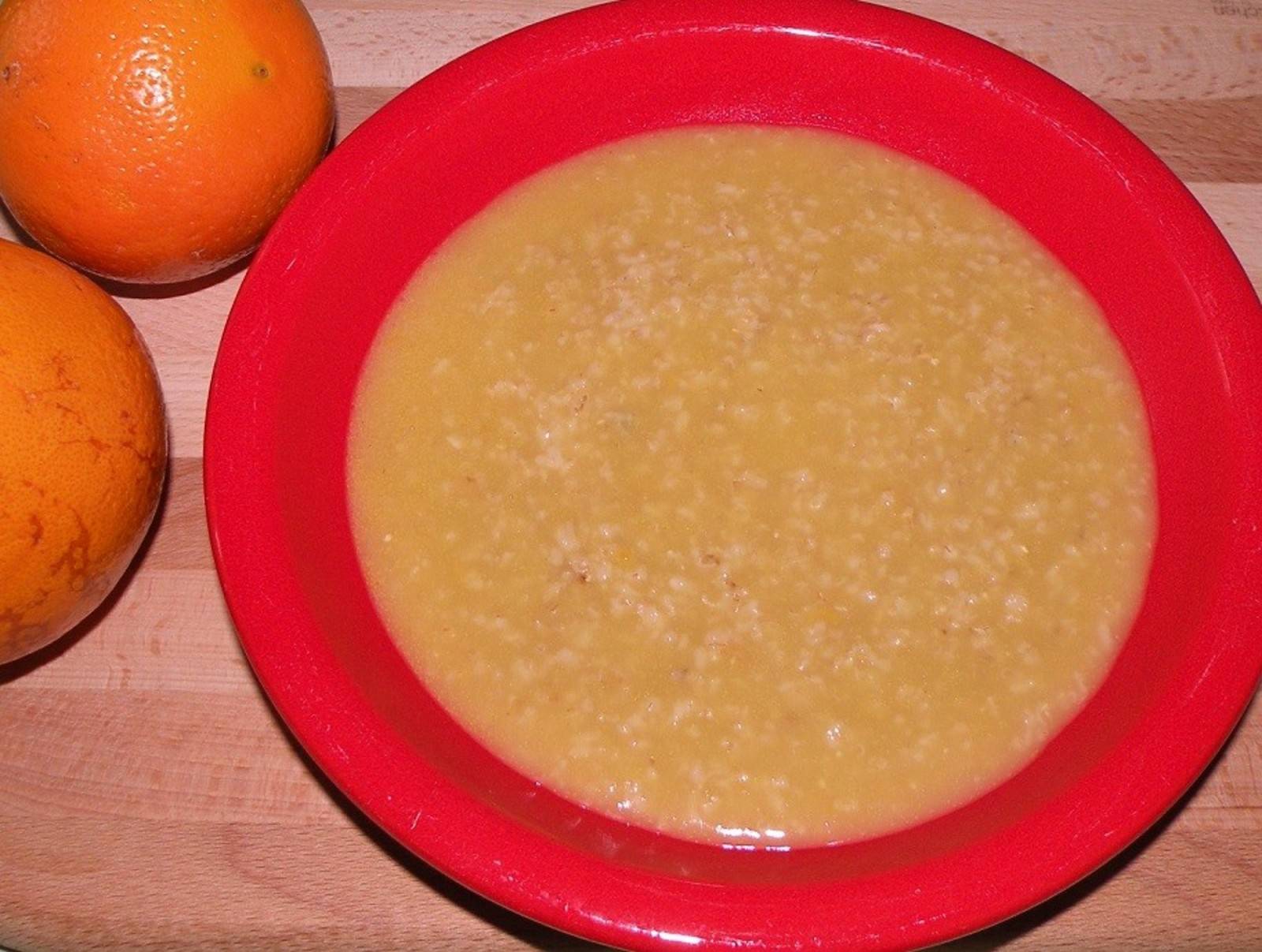 Orangen-Haferbrei